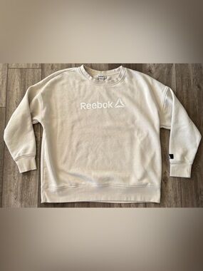 Reebok Sweatshirt Wo’s XXL Relaxed Fit Pullover 2XL Soft Fleece Lined Heavy Gym